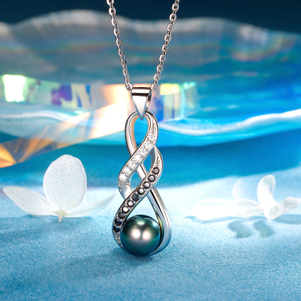 NONNYL Gifts for Women Wife Gift Anniversary,Tahitian Black Pearl Necklace, Mothers Day Gifts for Mom Wife Women Jewelry, Birthday Christmas Gift Valentine's Day for Her