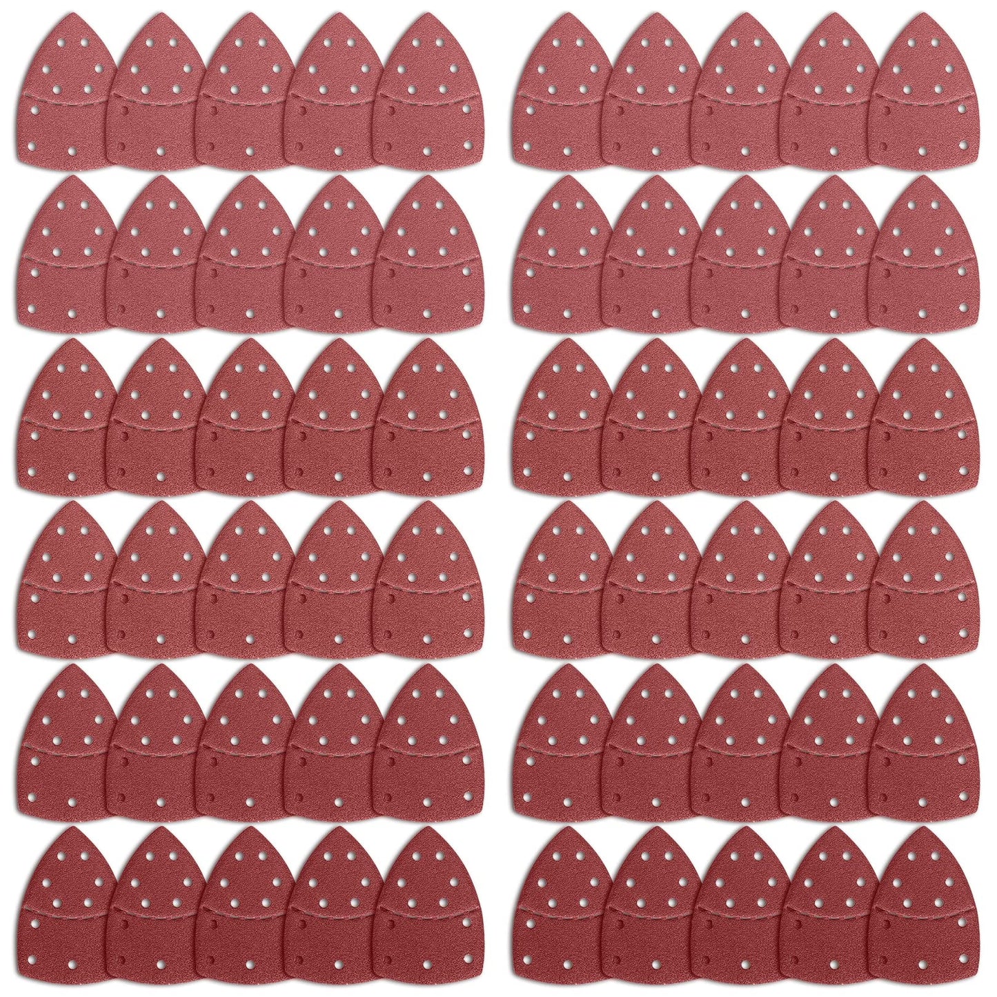 Bosch Multi-Sander 60PCS Mouse Sander Pads - Assorted 40/60/80/120/180/240 Grit Sanding Sheets