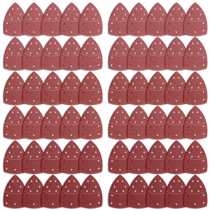 Bosch Multi-Sander 60PCS Mouse Sander Pads - Assorted 40/60/80/120/180/240 Grit Sanding Sheets