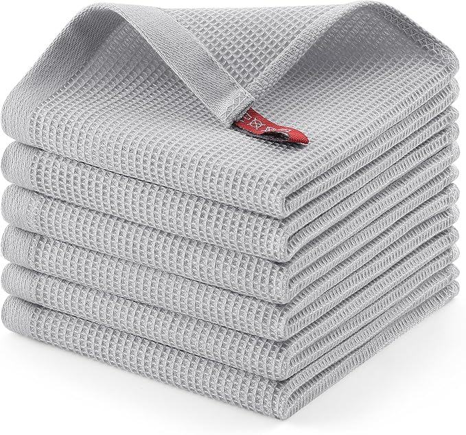 Homaxy 100% Cotton Waffle Weave Dish Cloths