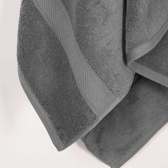 SUPERIOR Egyptian Cotton Pile Bath Towel Set of 2, Ultra Soft Luxury Towels