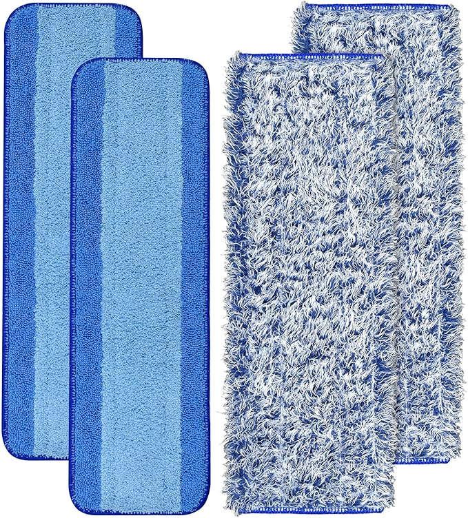 4 Pack Microfiber Cleaning Pad for Bona Mop Safe for Hardwood & Hard Surface