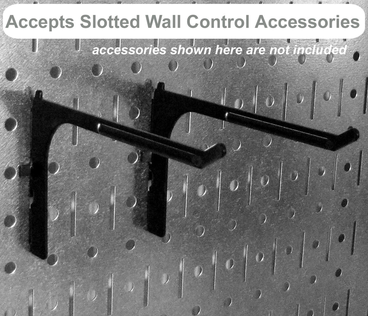 Wall Control 30-WRK-800GB Master Workbench Metal Pegboard Tool Organizer,Gray/Black
