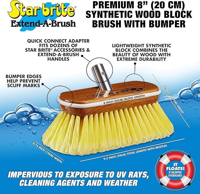 STAR BRITE 8" Premium Cleaning Brush