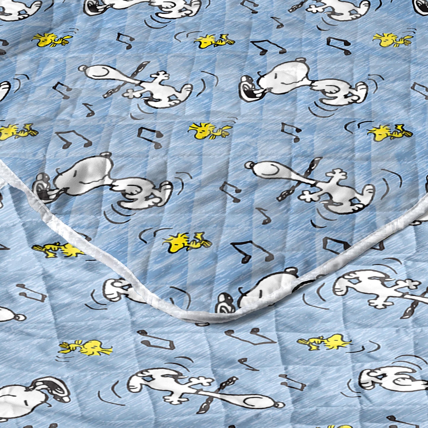 Northwest Peanuts Friends Happy Dance Quilted Throw Blanket 60x80 inches