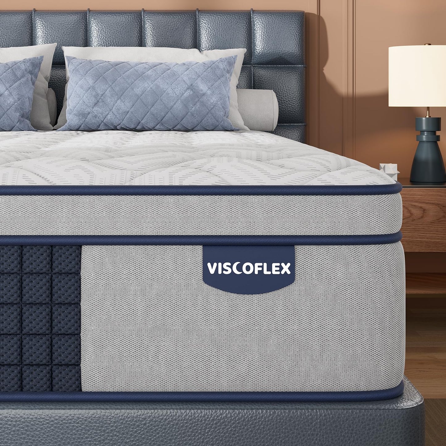 Extra Firm 14 Inch Queen Mattress, Hybrid Mattress Queen Size for Back Pain Relief & Cooling Comfort, CertiPUR-US Certified Mattresses in a Box, 365 Nights Trial &10 Years Warranty - Fiberglass Free