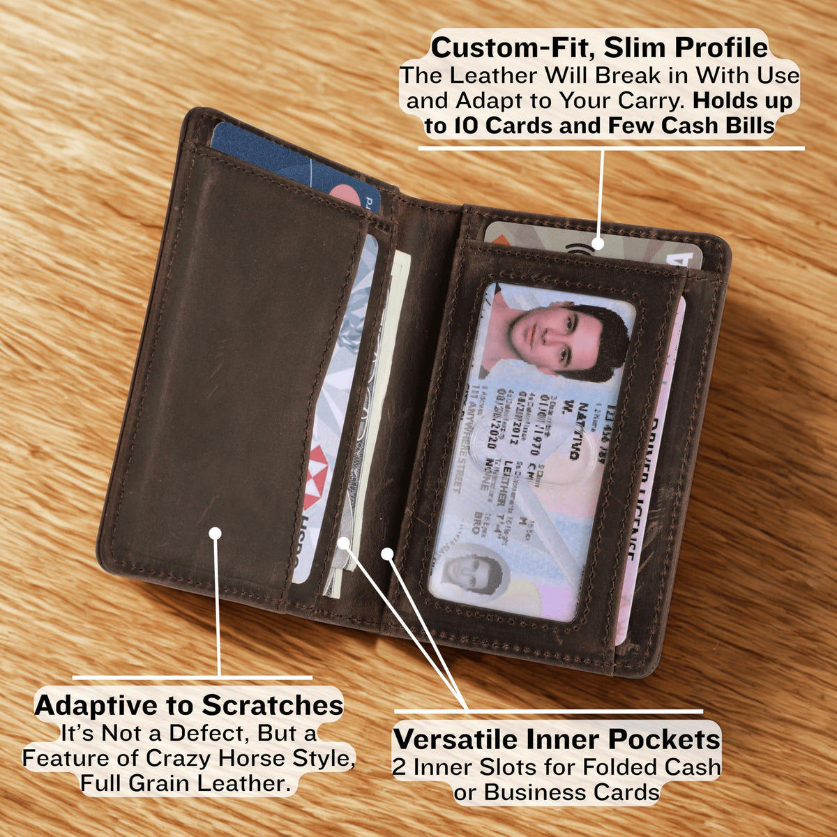SparkMark RFID Blocking Slim Wallet for Men | Thin Bifold Credit Card Holder Wallet | Mens Wallet Slim Business Card Case | Minimalist Front Pocket wallet with Gift Box