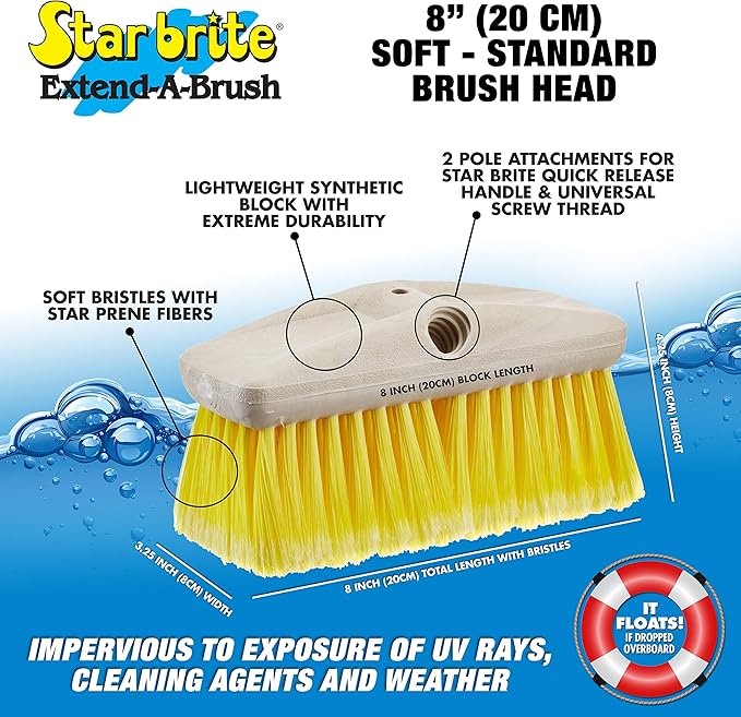 STAR BRITE 8" Durable Cleaning Brush