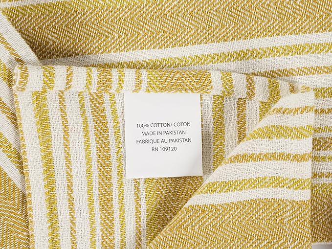 KAF Home Assorted Flat Kitchen Towels | 100% Cotton