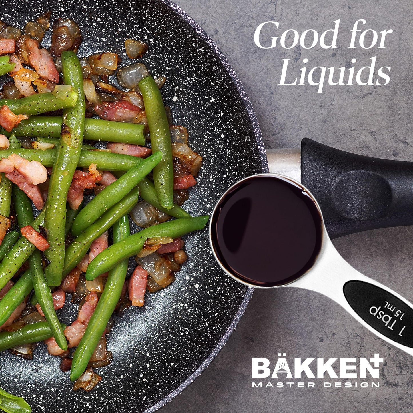 Premium Measuring Spoons Set - Magnetic, Dual-Sided, & Dishwasher Safe - Accurate and Durable for Cooking and Baking - 6 Convenient Sizes - U.S. and Metric Measurements