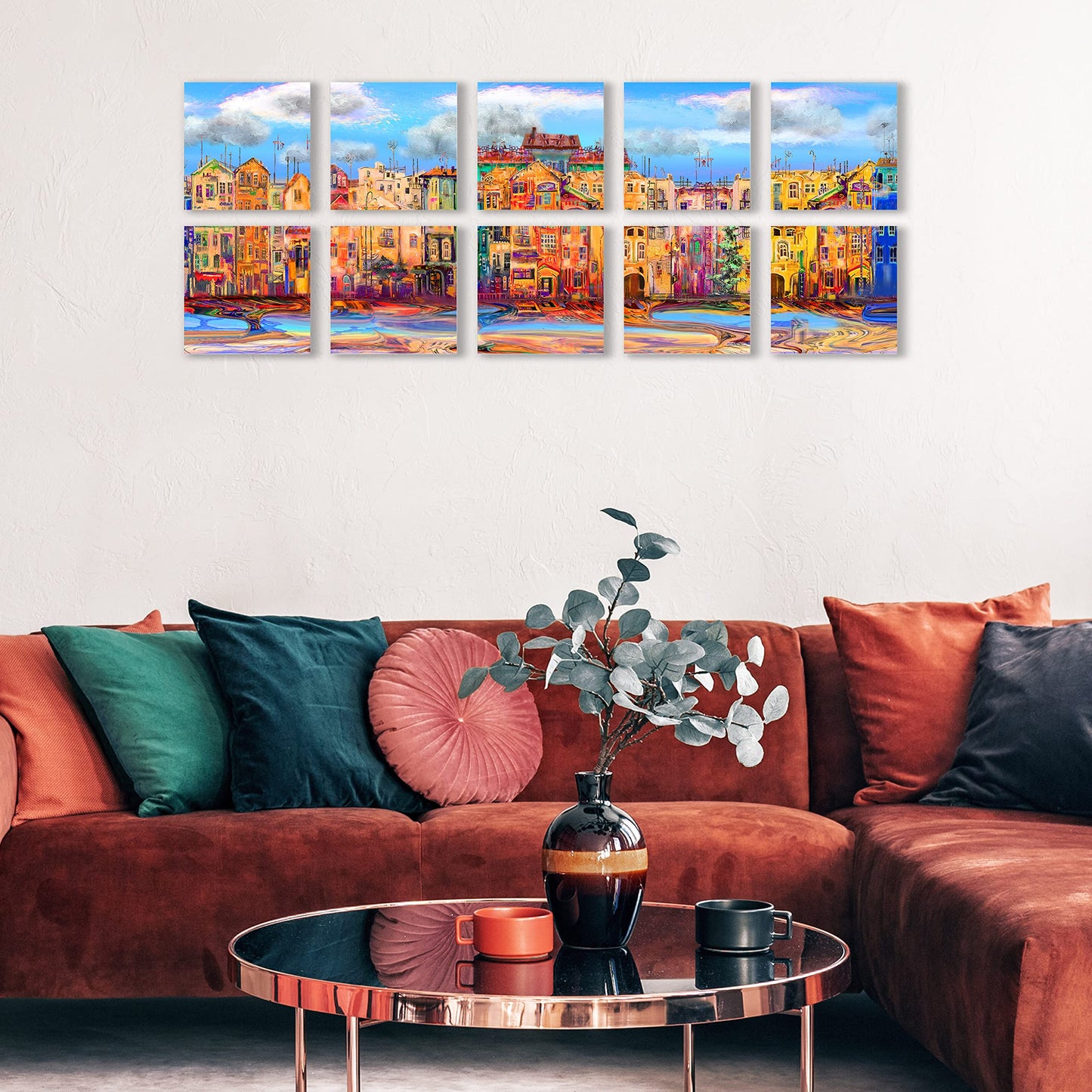 Belle Vous 24 Pack Blank Canvas - 18 x 18cm (7 x 7 inches) - Pre Stretched Canvas Panel Boards - Suitable for Acrylic and Oil Painting Also for Sketching and Drawing