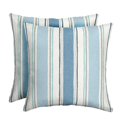 Arden Outdoor Toss Pillow, 2 Pack, 16 x 16, Rain-Proof, Fade Resistant Pistachio Botanical
