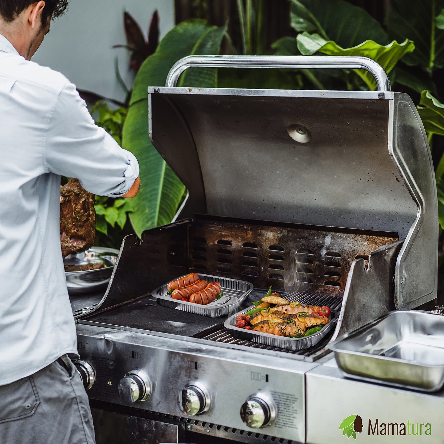 Aluminium tray for barbecue grill | drip pan | perfectly fitting for your Weber BBQ | 25 high quality trays