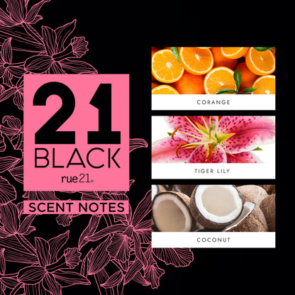 Rue 21 21 Black Eau De Parfum Women's Perfume Spray - 1.7 fl oz (50 ml)
