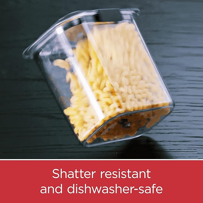 Rubbermaid Brilliance Pantry Food Storage Container Set, Airtight & Leak-Proof