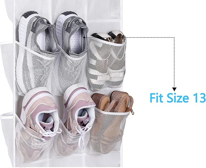 MISSLO 30 Large Pockets Dual Sided Hanging Baby Shoe Organizer