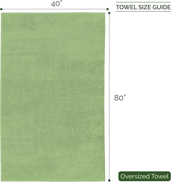 Elegant Comfort Three Line Popcorn Extra Large Luxury Bath Towel