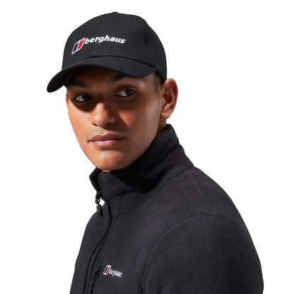 Berghaus Mens Logo Recognition Baseball Cap | Snap Adjuster, Black, One Size