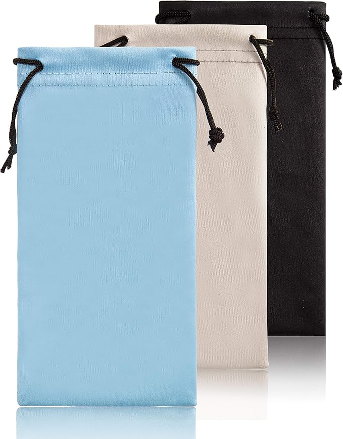 TRIUMPH VISION Soft Eyeglass Pouch 3 Pack