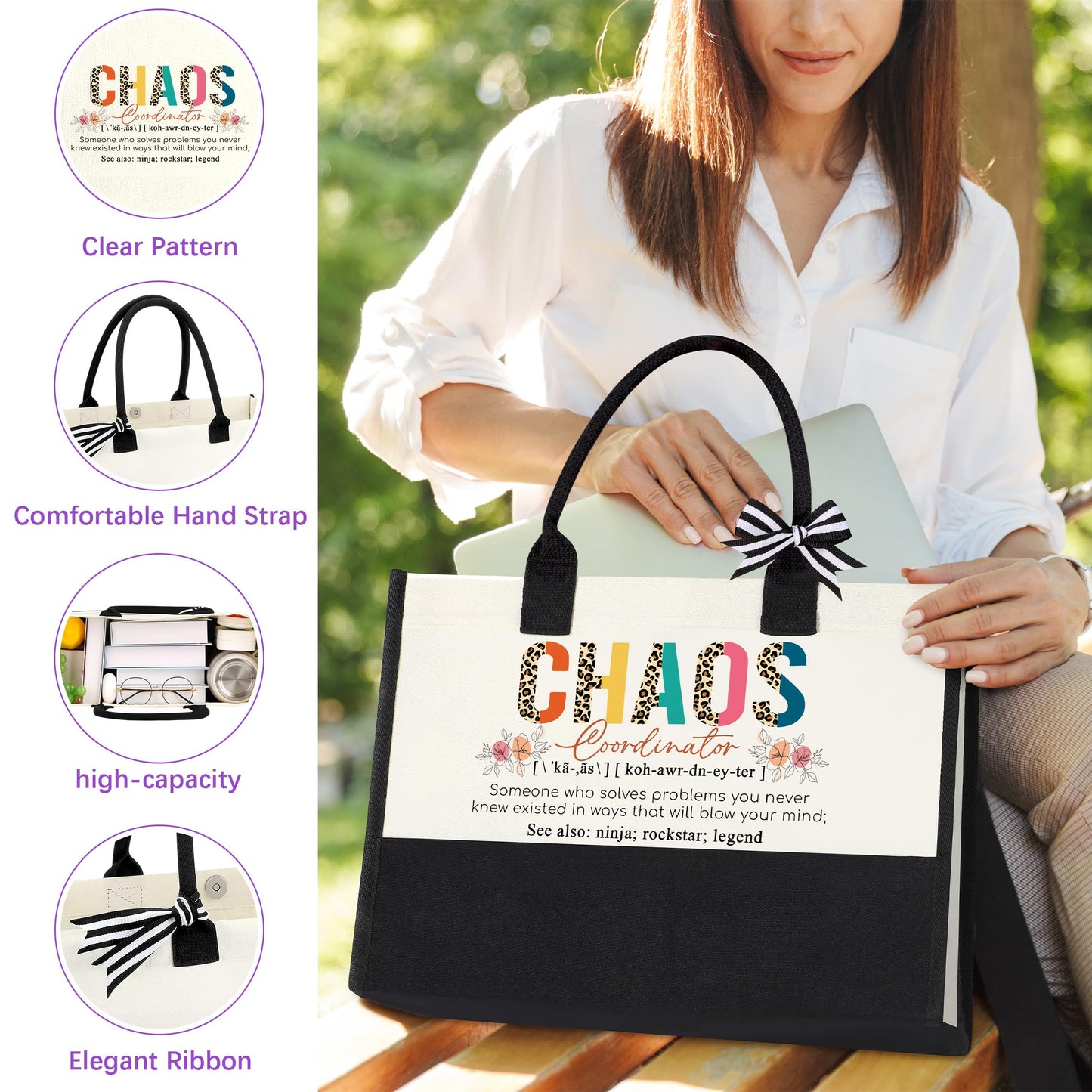 JSENGIFT Chaos Coordinator Gifts, Administrative Professional Day Ideas Gifts, Christmas Coworker Paraprofessional Appreciation Gifts for Social Worker Boss Lady Coworkers Manager Basket Set of 6