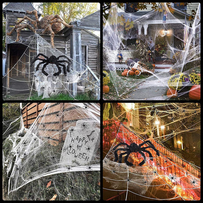 Halloween Decorations Big Spider 4.9 Ft Black Soft Hairy Scary Spider Fake Large Pops for Halloween Outdoor Yard Party