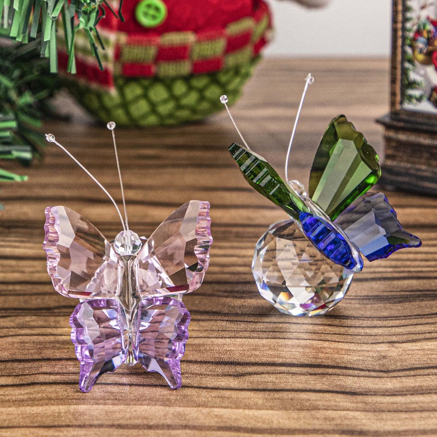 H&D HYALINE & DORA Crystal Glass Animal Figurines Cute Collection Paperweight