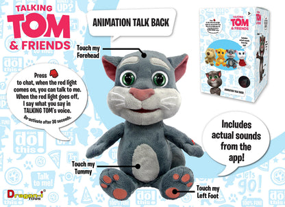 Talking Friends Talkback Tom 12 Inch Interactive Cuddly Plush With App Sound Effects