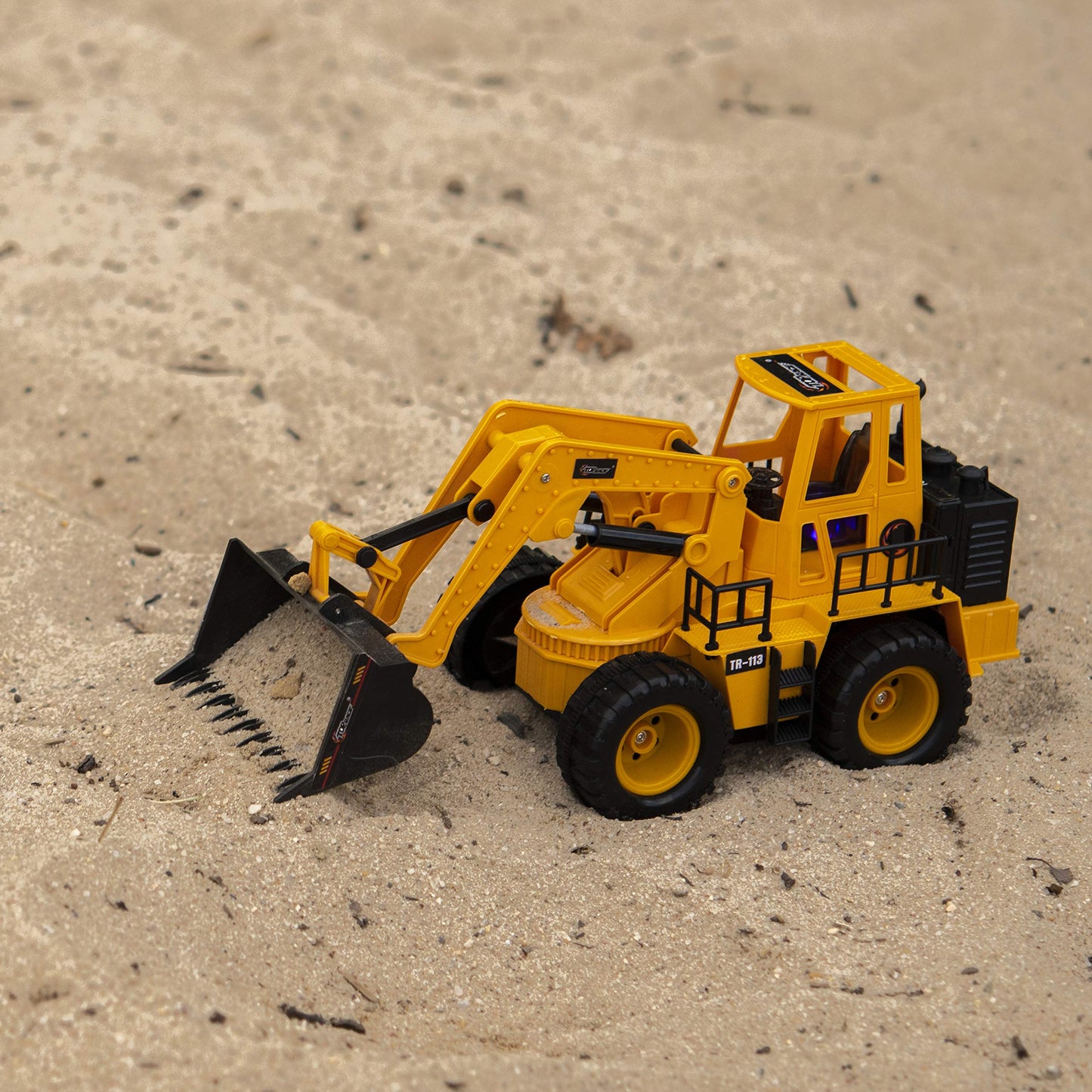 Top Race 5-Channel RC Front Loader Tractor - 14" Electric Construction Truck with Lights & Sounds - Perfect Digger Toy for Boys and Girls Ages 3+