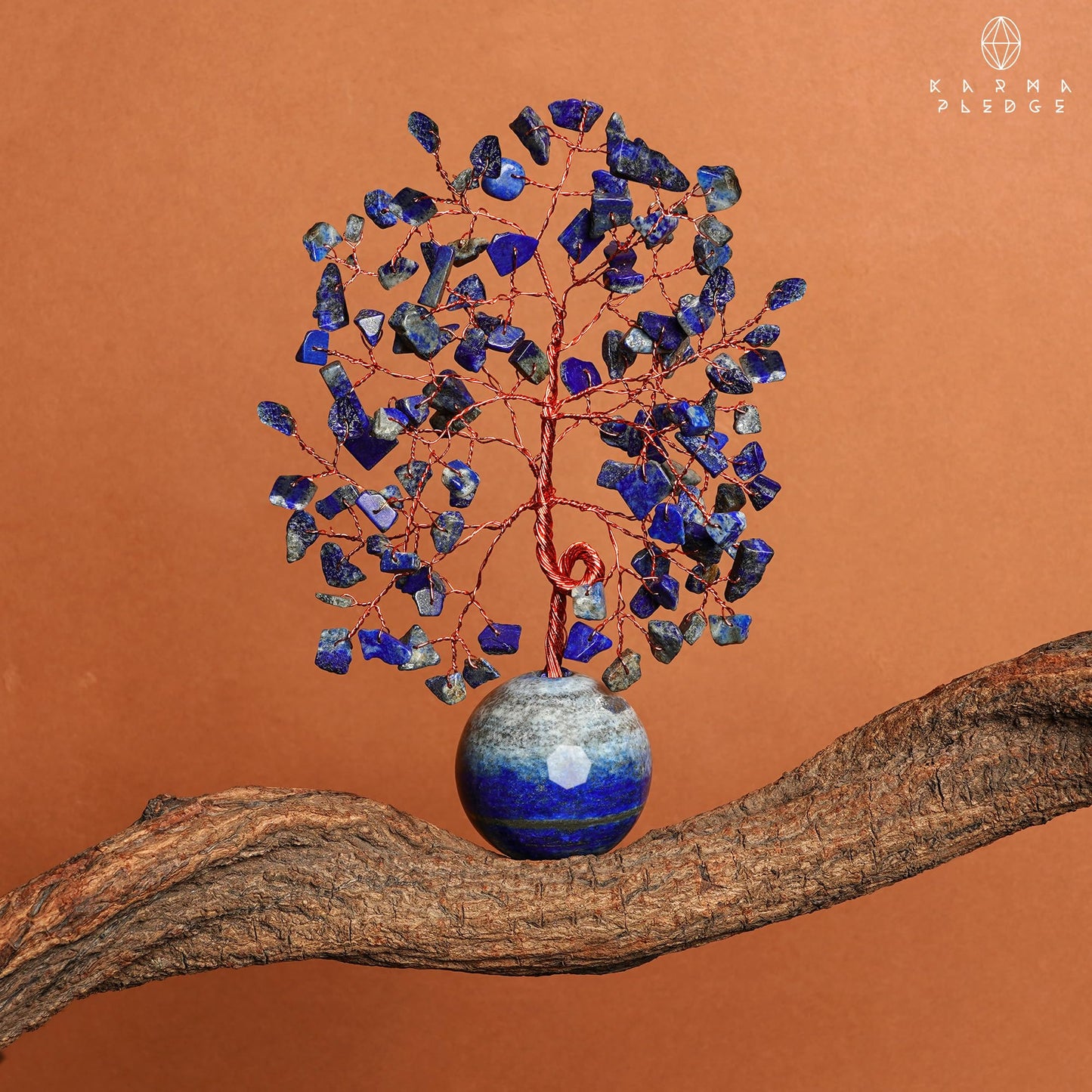 Crystal Tree of Life Home and Office Decor Gifts for Women, Lapis Lazuli Chakra Healing Stones Feng Shui Bonsai Tree for Positive Energy, Money, Good Luck, Christmas Decor, Birthday Gifts for Mom