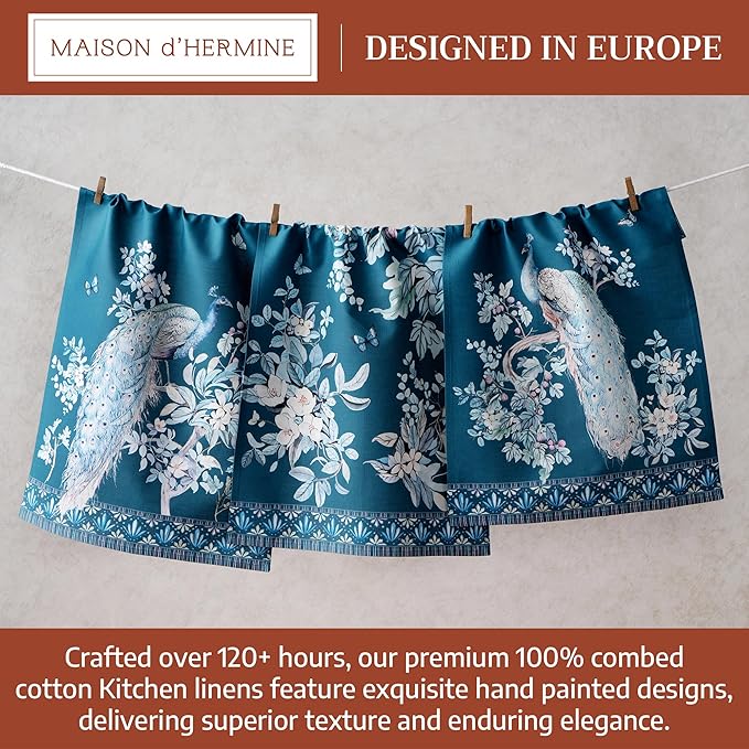 Maison d' Hermine Kitchen Towel 100% Combed Cotton Premium Easter Dishtowel