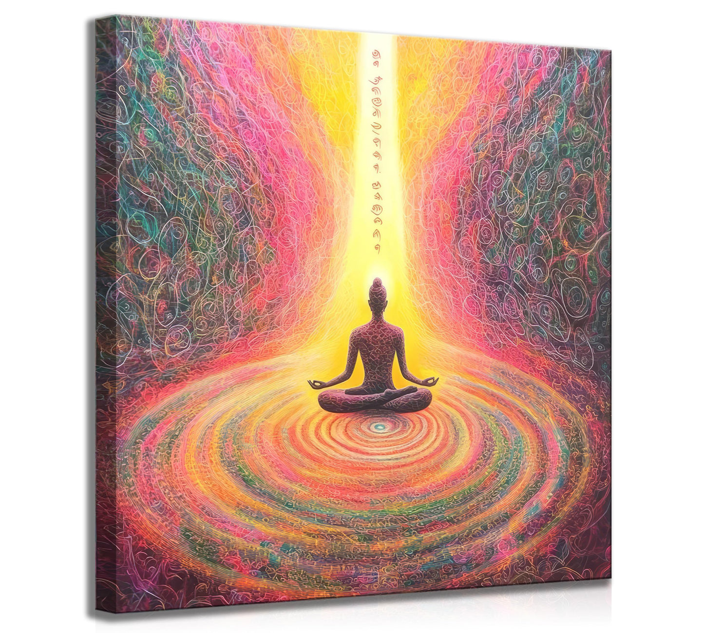 Kyczmys Chakra Chart Canvas Wall Art Zen Reiki Infographic Energy Healing Meditation Paintings Pictures Wall Decor Poster Artwork for Bedroom Yoga Studio Office Spa Home Decoration