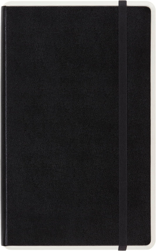 Moleskine Paper Tablet Hard Cover Smart Notebook, Dotted, Large (5" x 8.25") Black - Compatible w/ Moleskine Pen+ Ellipse (Sold Separately) & App, Digitize & Organize Notes, 176 Pages