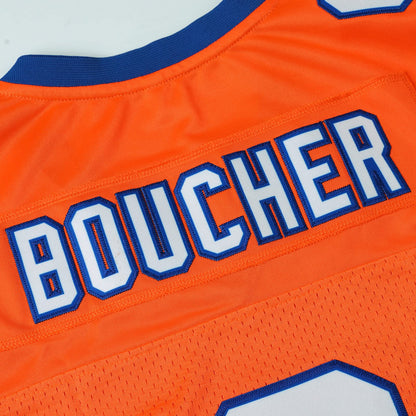 90s Football Jersey for Party,Bobby Boucher #9 The Waterboy Sandler 50th Anniversary Movie Football Jersey (Orange, X-Large)