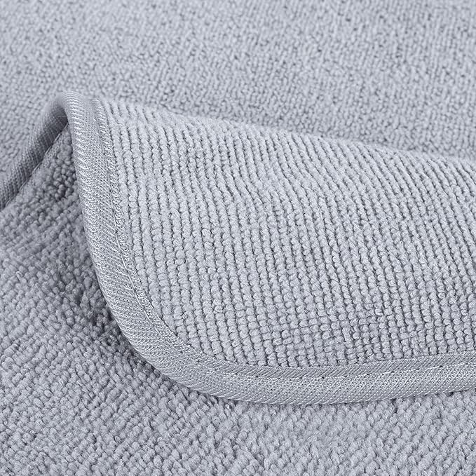POLYTE Premium Lint Free Microfiber Washcloth Face Towel, 13 x 13 in