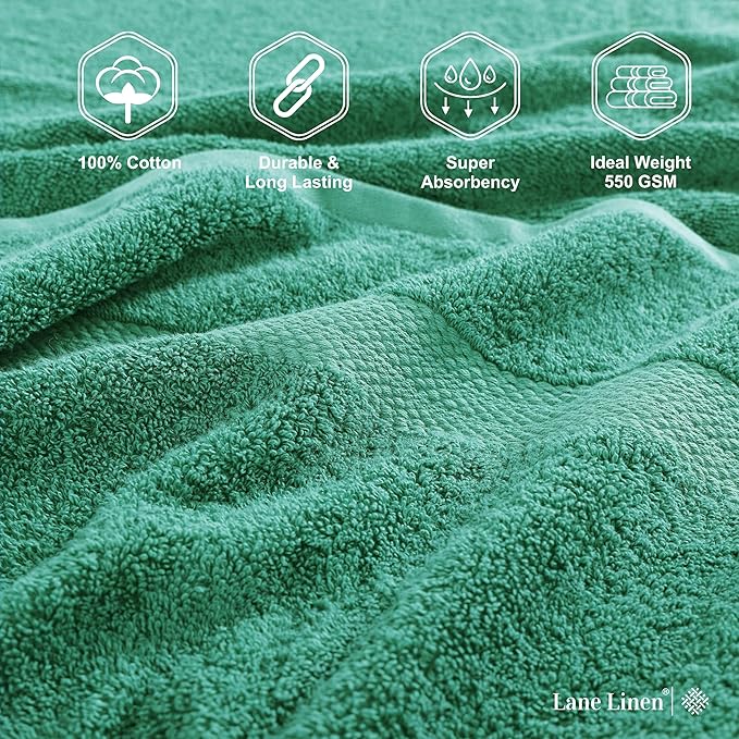 LANE LINEN Bath Towels Pack of 4