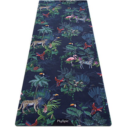 Plyopic. All In One Yoga Mat | Luxury Sweat-Grip Mat/Towel Combo | Ideal for Yoga, Hot Yoga, Bikram, Pilates, Workout & Exercise | Eco-Friendly Natural Rubber