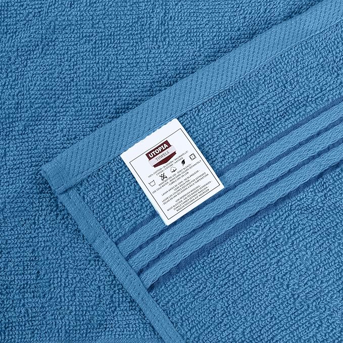 Utopia Towels Wash Cloths Set, 12 by 12 Inches, 100% Cotton Ring Spun, Highly