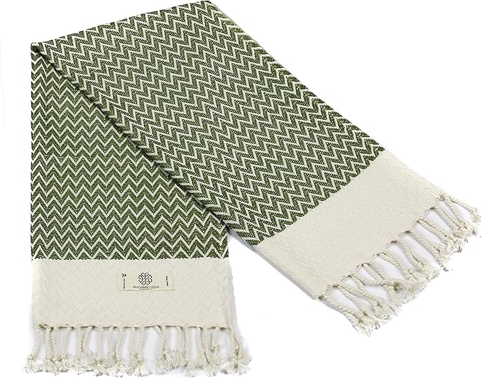 Madamelique Exclusive Hand Towels Set of 2-18 x 40 Inches