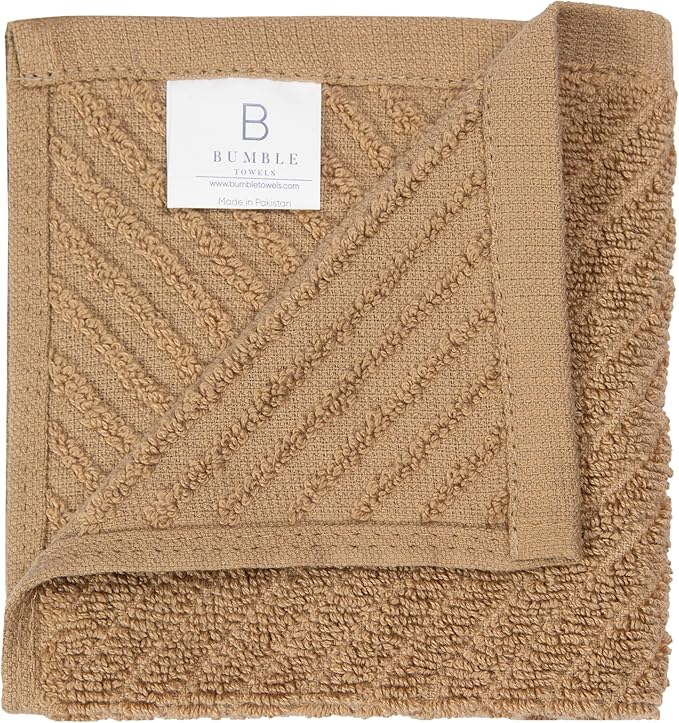 Bumble Towels Premium Kitchen Dish Cloths | 8 Pack | Diagonal Deluxe Dish Cloth
