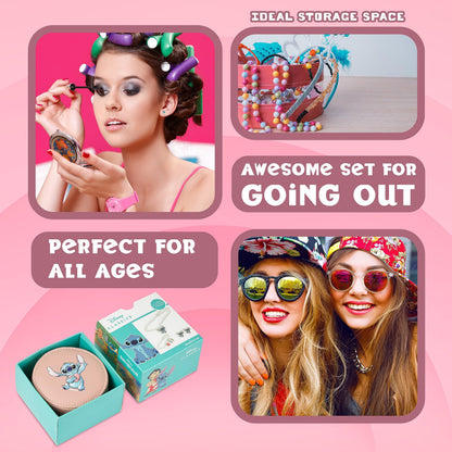 Disney Stitch Girls Jewellery Set, Friendship Necklace Earrings Bracelet Rings - Stitch Gifts (Jewellery Set Stitch)