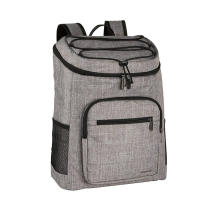 Amazon Basics Large Capacity Leakproof Insulated Soft Cooler Bag Box/Cooler Backpack/Lunch Bag for Picnics, Camping, Travel, Beach, Grey