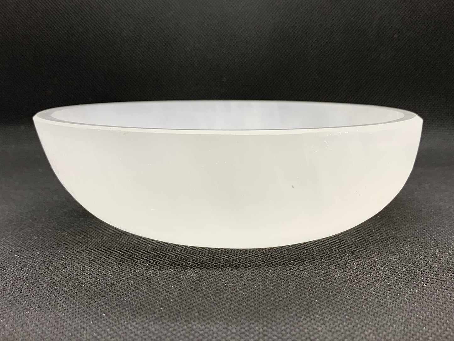 GAF TREASURES Extra Large Selenite Bowl, 6" Gemstone Carved Selenite Crystal Charging Bowl, Large Selenite Crystals Bowl For Smudging and Reiki