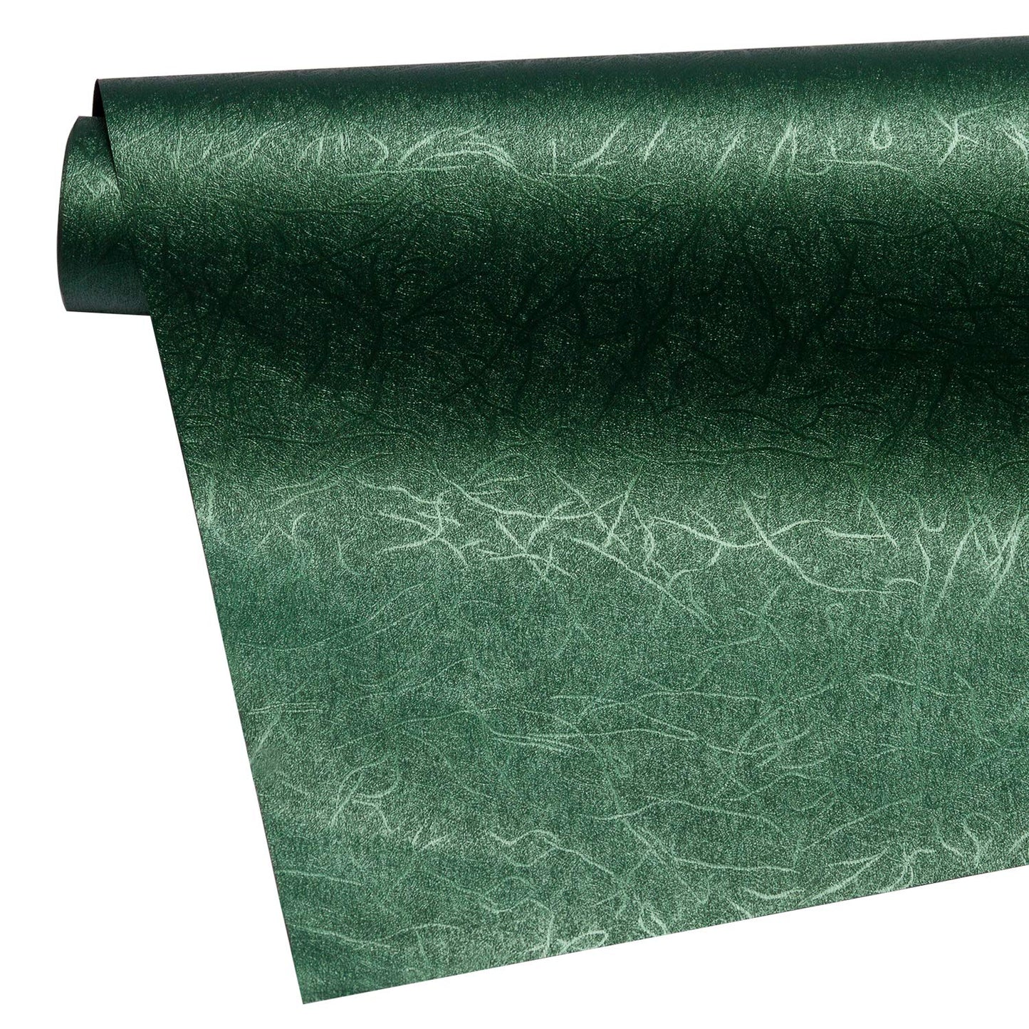 WRAPAHOLIC Green Wrapping Paper Roll - Mini Roll - 17 Inch x 16.5 Feet - Reversible Green and Black for Christmas, Birthday, Wedding, Baby Shower