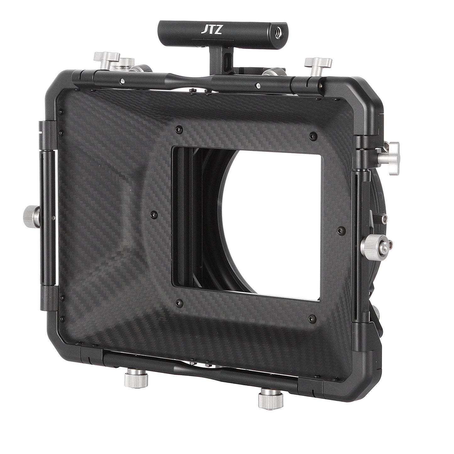 JTZ DP30 Cine Lens Carbon Fiber 4x4 Swing-Away Matte Box with 15mm/19mm Rod Rail Rig for Sony FS5 FS7 ARRI RED Canon C100 C200 C300 BM D Blackmagic BMPCC BMCC Pocket Cinema Panasonic Camera
