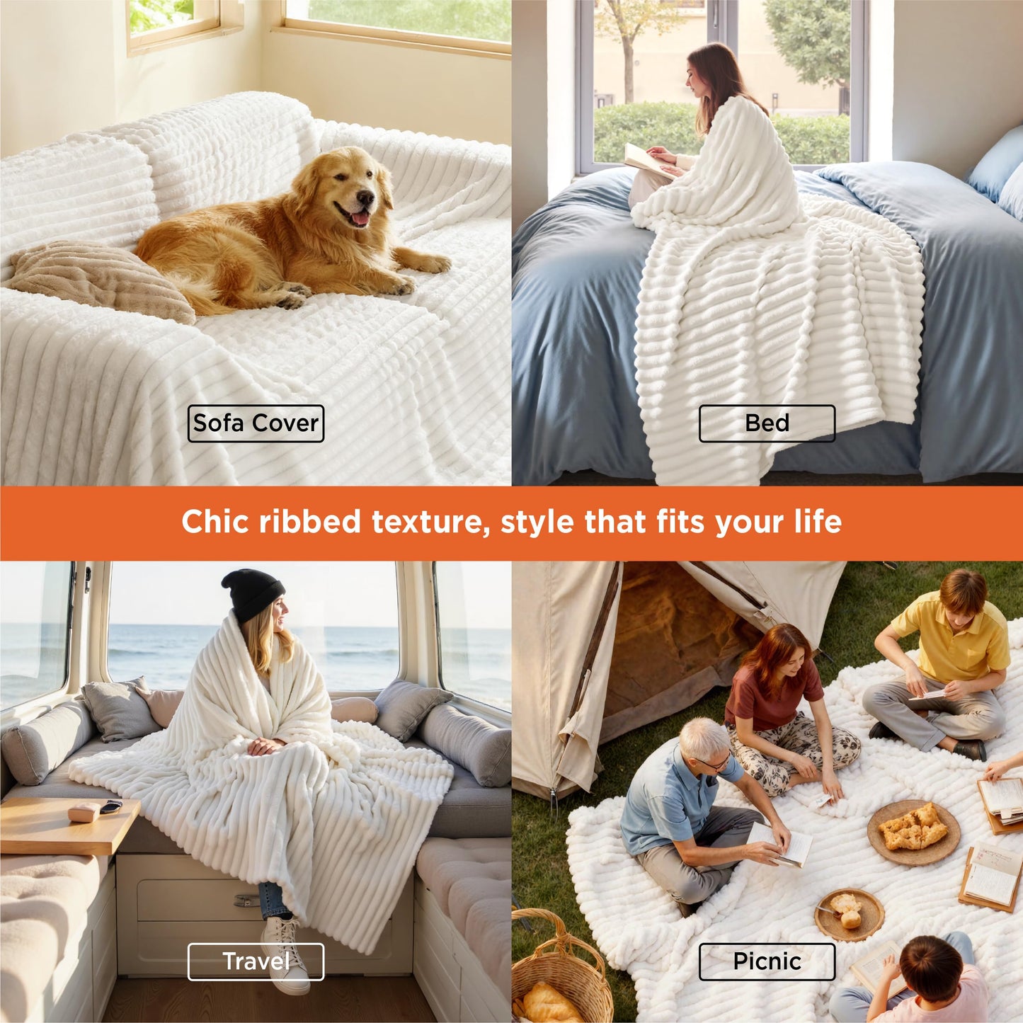 Bedsure GentleSoft Blanket Bundle Cooling Sheets King