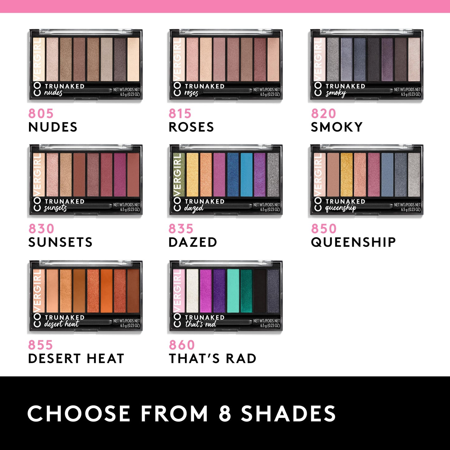 COVERGIRL Trunaked Palette Expansion Eye Shadow Palette, Dazed 835, 0.22 Ounce, Pack of 1
