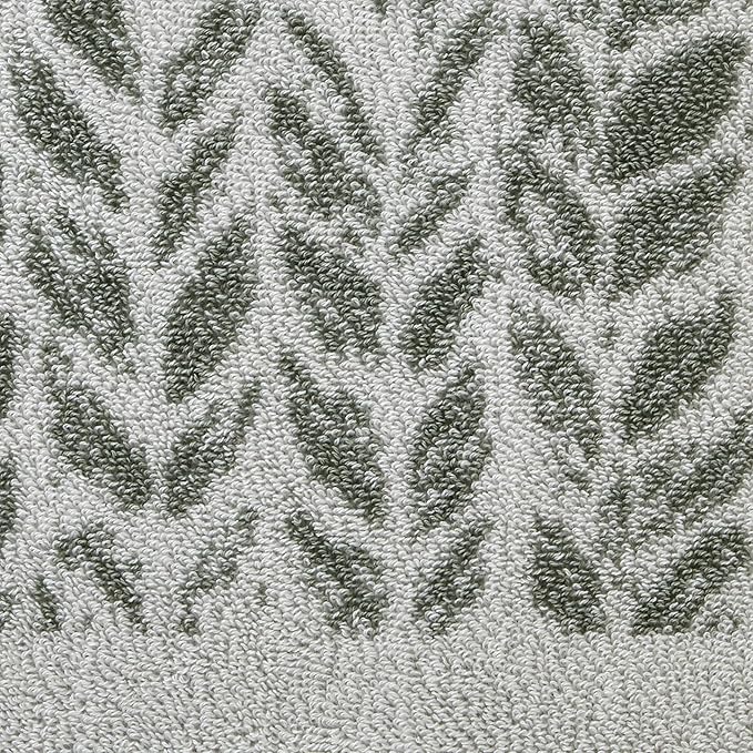 SKL Home Distressed Leaves 100% Turkish Cotton Premium Bath Towel, 600 GSM