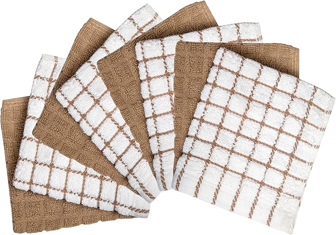 Bumble Dish Cloths | 12" x 12" | 100% Cotton Kitchen Towels | 405 GSM | Soft