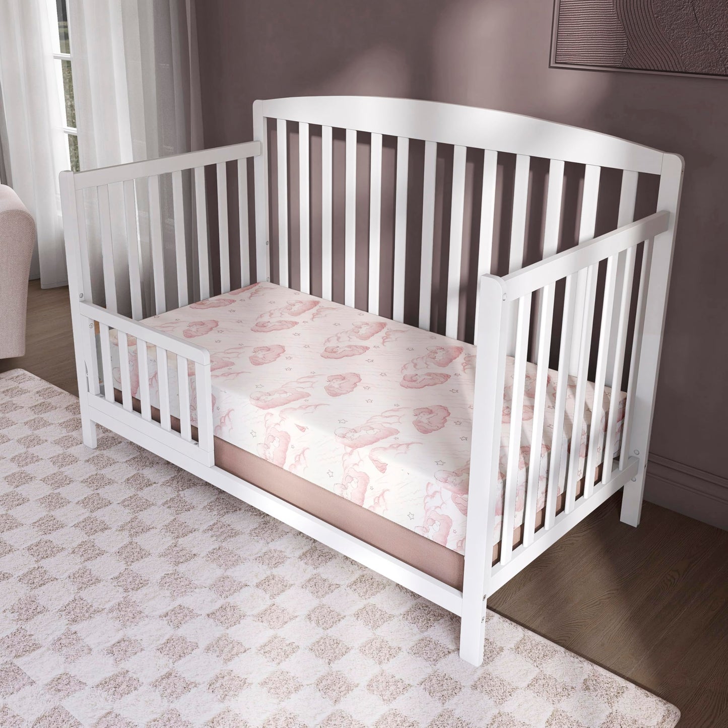 Dream On Me Serene Snooze 2-in-1 Crib Mattress, Dual-Sided for Infants & Toddlers, Waterproof Cover, GREENGUARD Gold Certified, Fits Full Size Crib & Toddler Bed, 52” x 28” x 5”