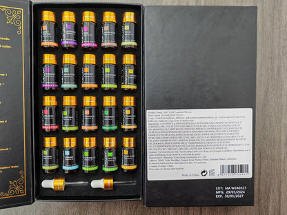 MAYJAM Tea Tree 20 Pcs Pure Essential Oil Gift Set, for Diffuser, Humidifiers, Skin Care, Massage, Fragrance Oil Scent for DIY Candle and Soap Making, Gift for Friend (5ML)